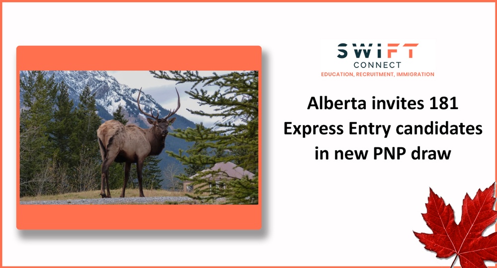 Alberta invites 181 Express Entry candidates in new PNP draw