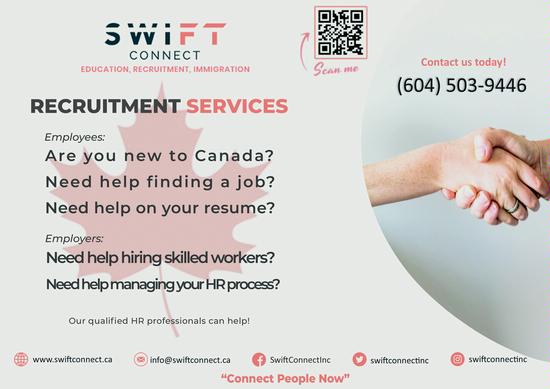We can help you in your job search and hiring needs.